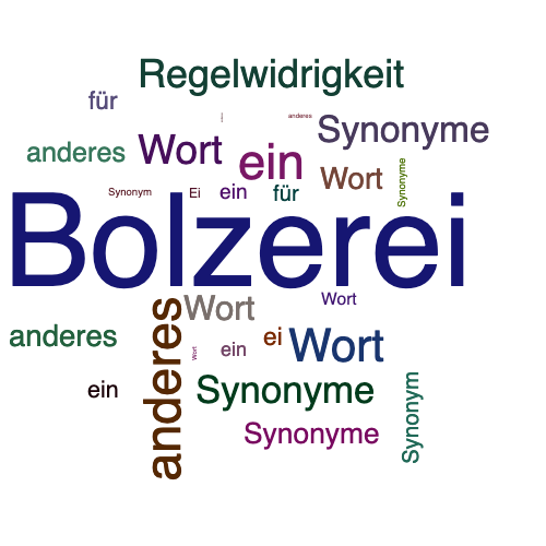 Ein anderes Wort für Bolzerei - Synonym Bolzerei