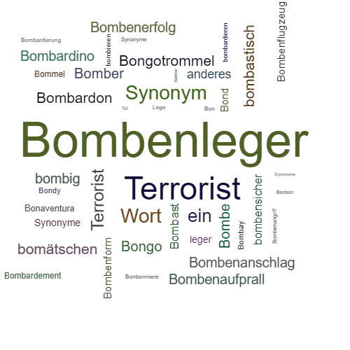 Ein anderes Wort für Bombenleger - Synonym Bombenleger