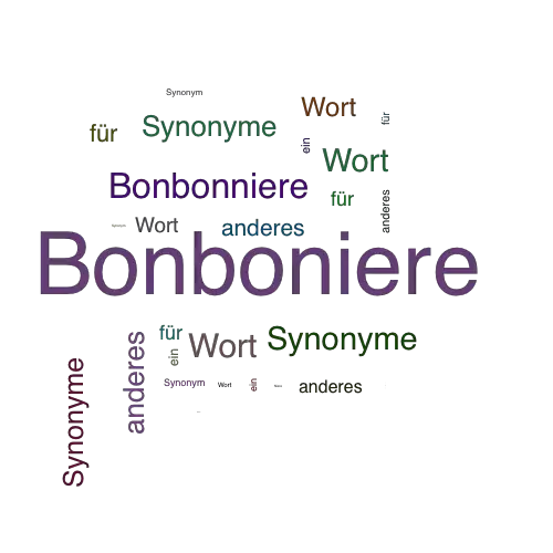 Ein anderes Wort für Bonboniere - Synonym Bonboniere