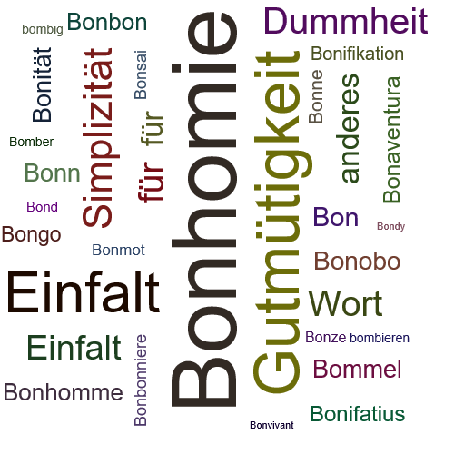 Ein anderes Wort für Bonhomie - Synonym Bonhomie