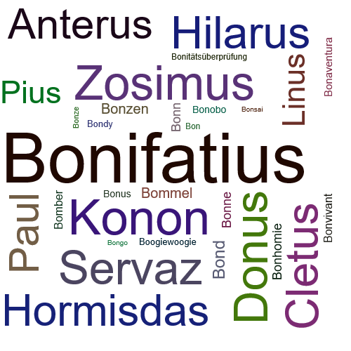Ein anderes Wort für Bonifatius - Synonym Bonifatius
