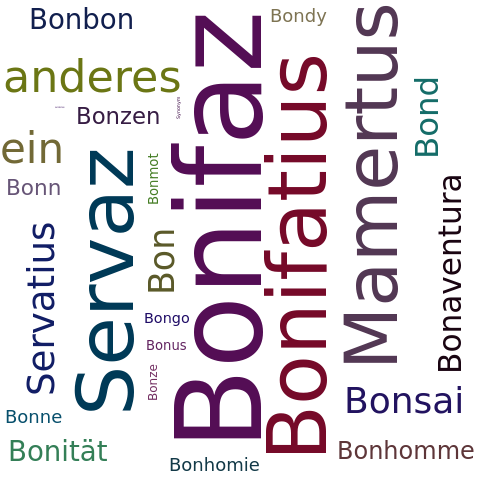 Ein anderes Wort für Bonifaz - Synonym Bonifaz