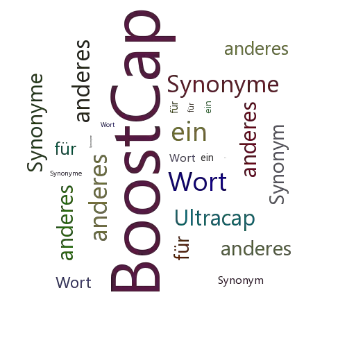 Ein anderes Wort für BoostCap - Synonym BoostCap