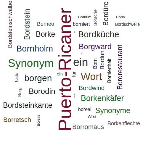 Ein anderes Wort für Boricua - Synonym Boricua