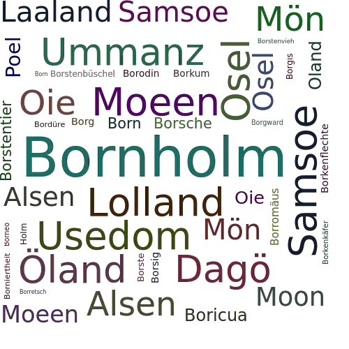 Ein anderes Wort für Bornholm - Synonym Bornholm