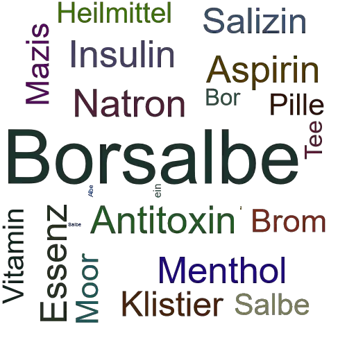 Ein anderes Wort für Borsalbe - Synonym Borsalbe