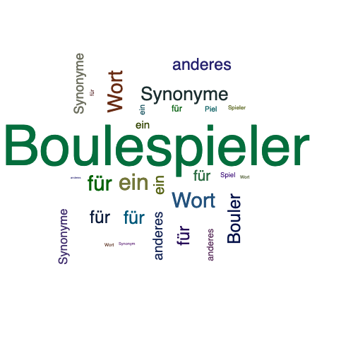 Ein anderes Wort für Boulespieler - Synonym Boulespieler