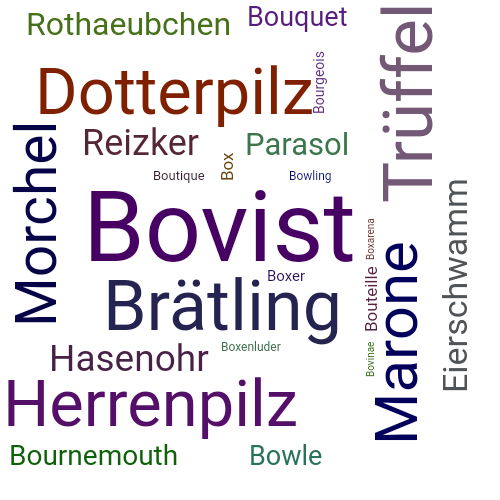 Ein anderes Wort für Bovist - Synonym Bovist