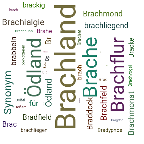 Ein anderes Wort für Brachland - Synonym Brachland