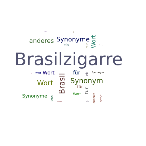 Ein anderes Wort für Brasilzigarre - Synonym Brasilzigarre