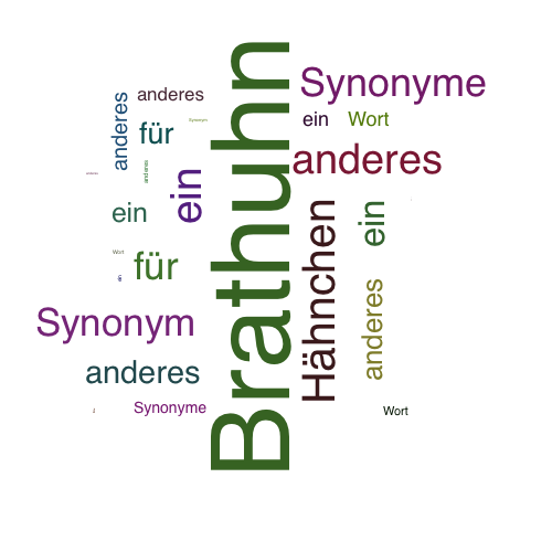 Ein anderes Wort für Brathuhn - Synonym Brathuhn