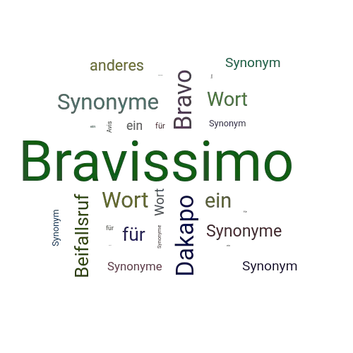 Ein anderes Wort für Bravissimo - Synonym Bravissimo