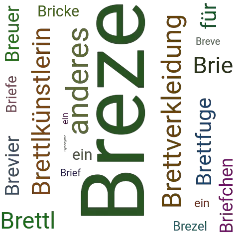 Ein anderes Wort für Breze - Synonym Breze