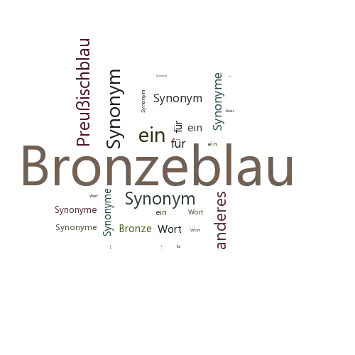 Ein anderes Wort für Bronzeblau - Synonym Bronzeblau