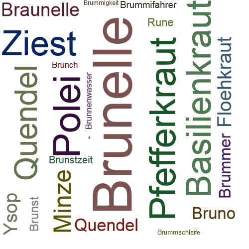 Ein anderes Wort für Brunelle - Synonym Brunelle