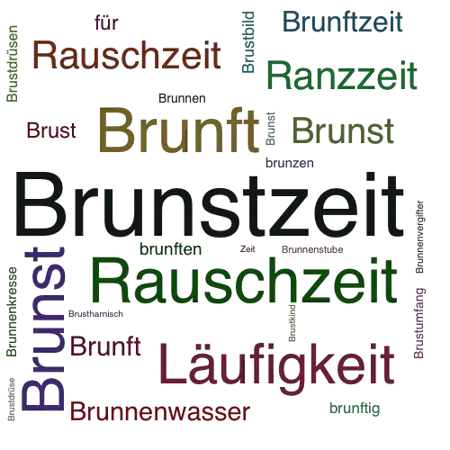 Ein anderes Wort für Brunstzeit - Synonym Brunstzeit