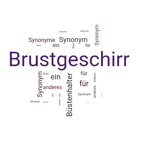 Ein anderes Wort für Brustgeschirr - Synonym Brustgeschirr