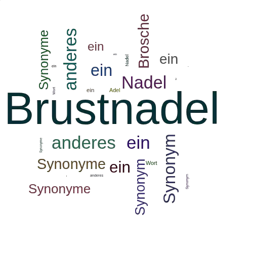 Ein anderes Wort für Brustnadel - Synonym Brustnadel