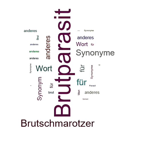 Ein anderes Wort für Brutparasit - Synonym Brutparasit