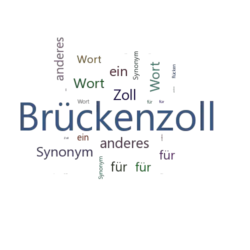 Ein anderes Wort für Brückenzoll - Synonym Brückenzoll