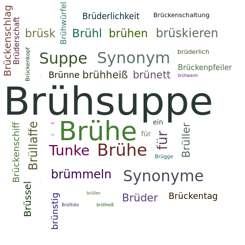 Ein anderes Wort für Brühsuppe - Synonym Brühsuppe