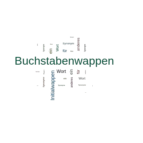 Ein anderes Wort für Buchstabenwappen - Synonym Buchstabenwappen