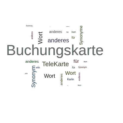Ein anderes Wort für Buchungskarte - Synonym Buchungskarte