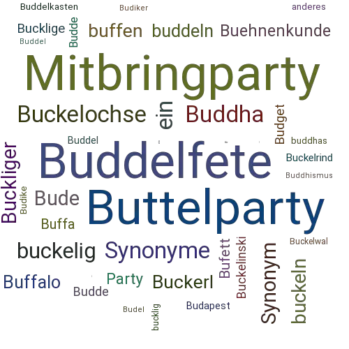 Ein anderes Wort für Buddelparty - Synonym Buddelparty
