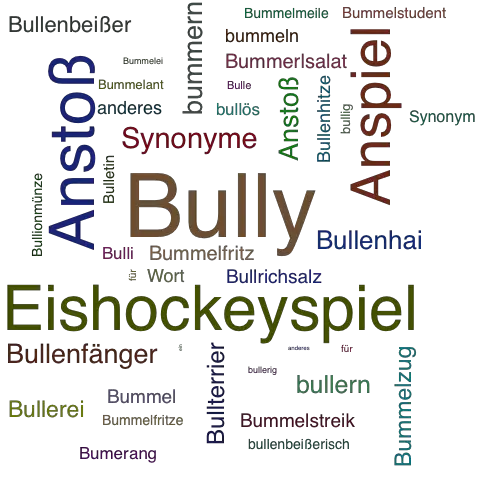 Ein anderes Wort für Bully - Synonym Bully
