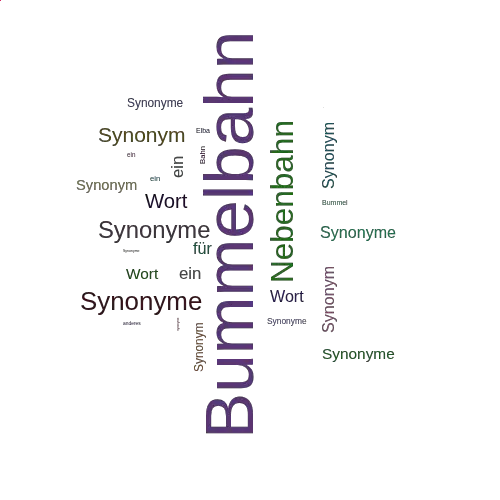 Ein anderes Wort für Bummelbahn - Synonym Bummelbahn