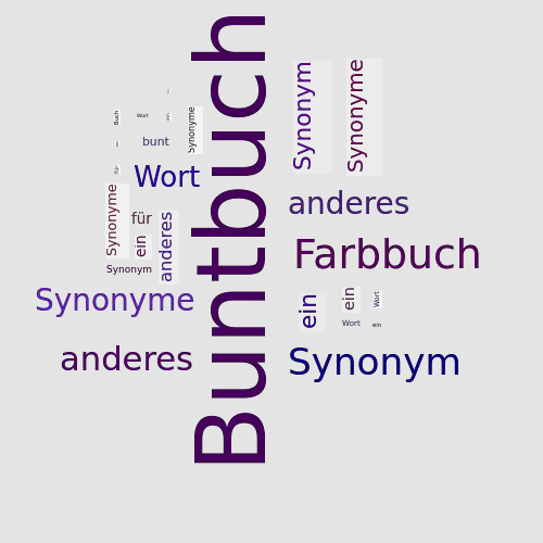 Ein anderes Wort für Buntbuch - Synonym Buntbuch