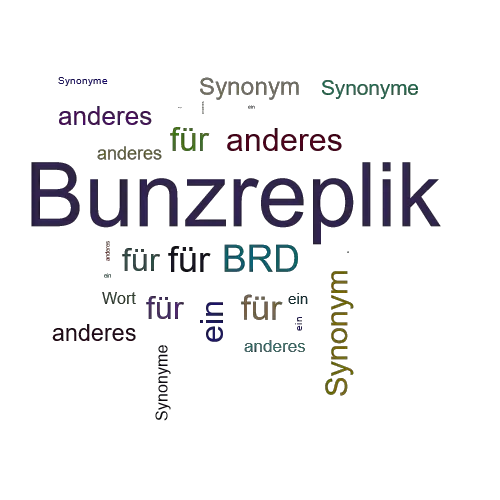 Ein anderes Wort für Bunzreplik - Synonym Bunzreplik