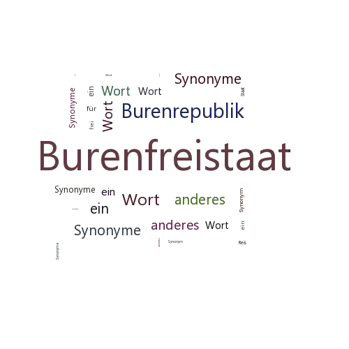 Ein anderes Wort für Burenfreistaat - Synonym Burenfreistaat