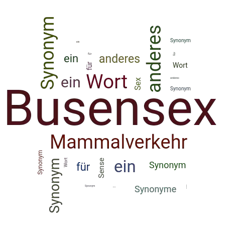 Ein anderes Wort für Busensex - Synonym Busensex