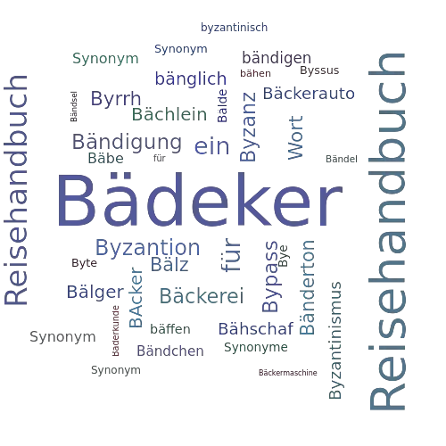 Ein anderes Wort für Bädeker - Synonym Bädeker
