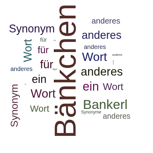 Ein anderes Wort für Bänkchen - Synonym Bänkchen