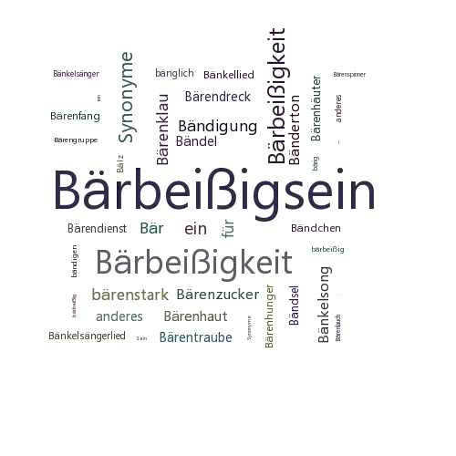 Ein anderes Wort für Bärbeißigsein - Synonym Bärbeißigsein