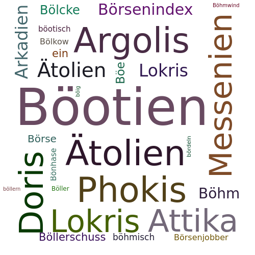 Ein anderes Wort für Böotien - Synonym Böotien