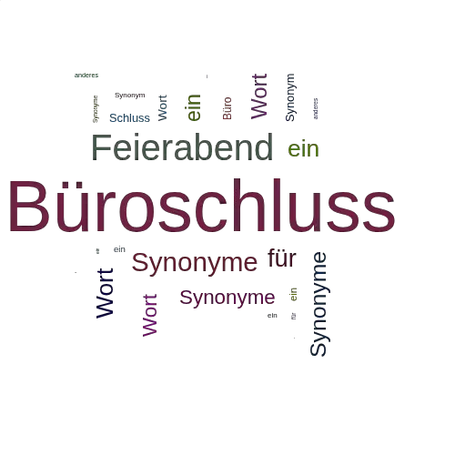 Ein anderes Wort für Büroschluss - Synonym Büroschluss