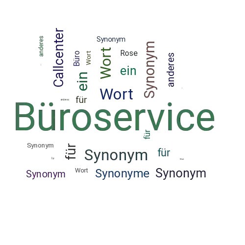 Ein anderes Wort für Büroservice - Synonym Büroservice