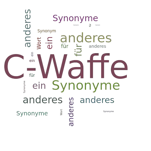 Ein anderes Wort für C-Waffe - Synonym C-Waffe