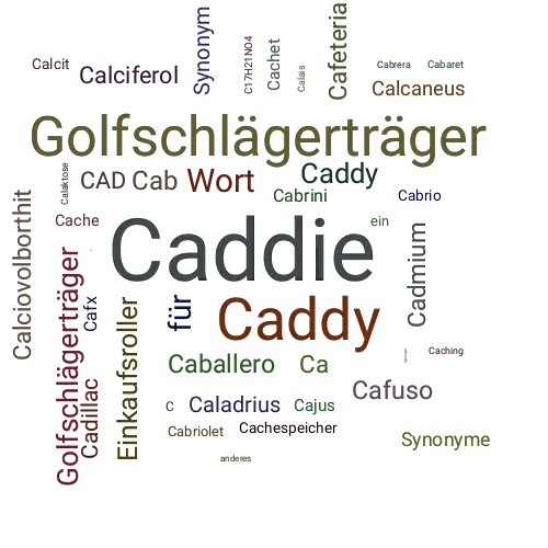 Ein anderes Wort für Caddie - Synonym Caddie