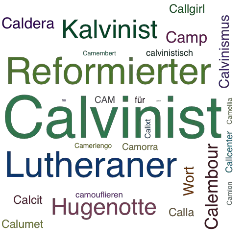 Ein anderes Wort für Calvinist - Synonym Calvinist