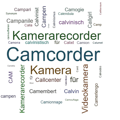 Ein anderes Wort für Camcorder - Synonym Camcorder