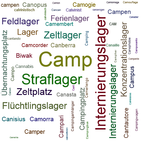 Ein anderes Wort für Camp - Synonym Camp