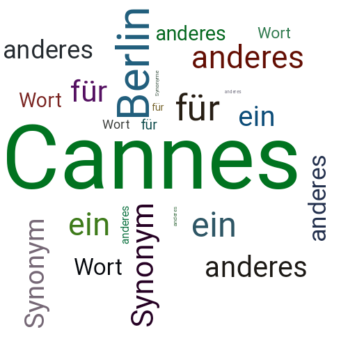 Ein anderes Wort für Cannes - Synonym Cannes