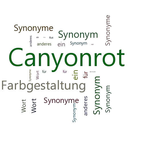 Ein anderes Wort für Canyonrot - Synonym Canyonrot