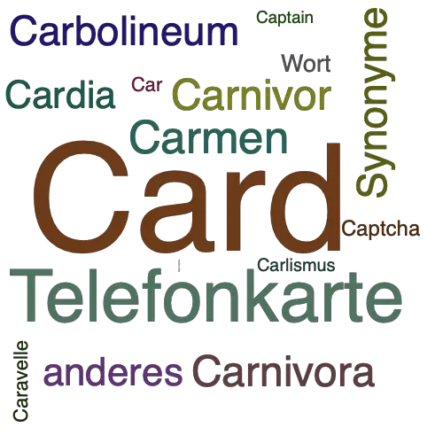 Ein anderes Wort für Card - Synonym Card