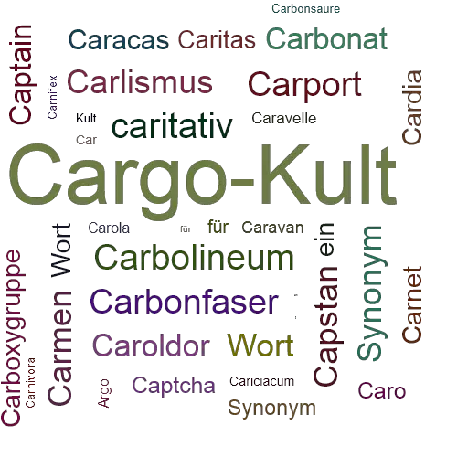 Ein anderes Wort für Cargokult - Synonym Cargokult