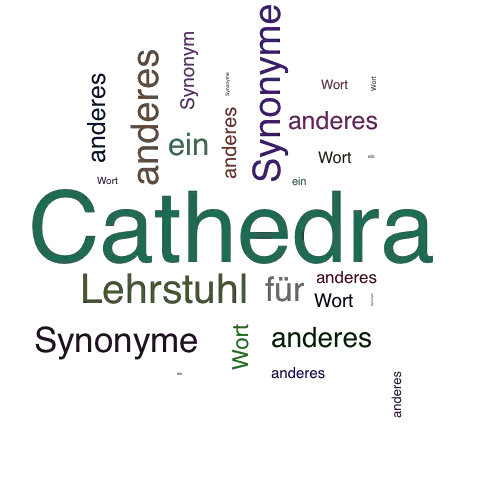 Ein anderes Wort für Cathedra - Synonym Cathedra